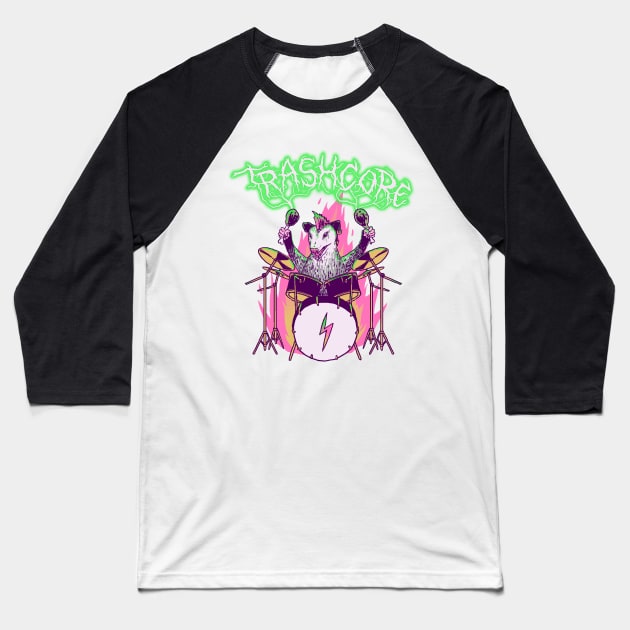 Trashcore Baseball T-Shirt by Hillary White Rabbit